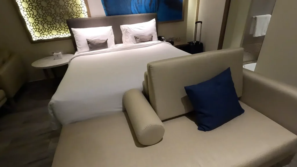 Quarto de hotel confortável no Hyatt Regency, no Cairo