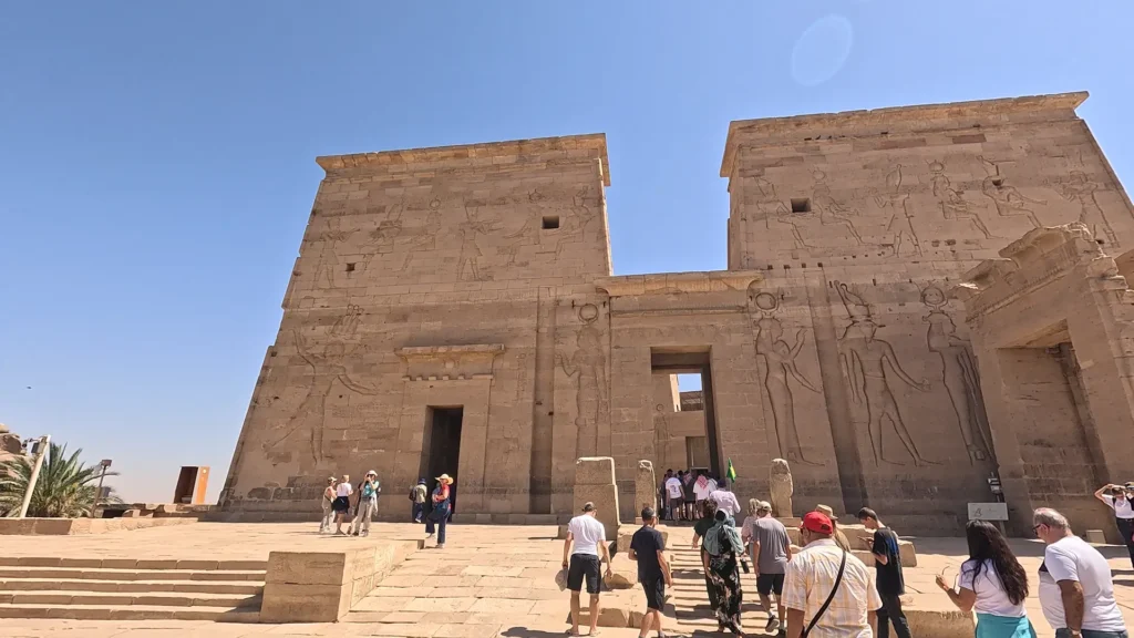 Templo de Philae na ilha de Agilkia, Egito, dedicado à deusa Ísis