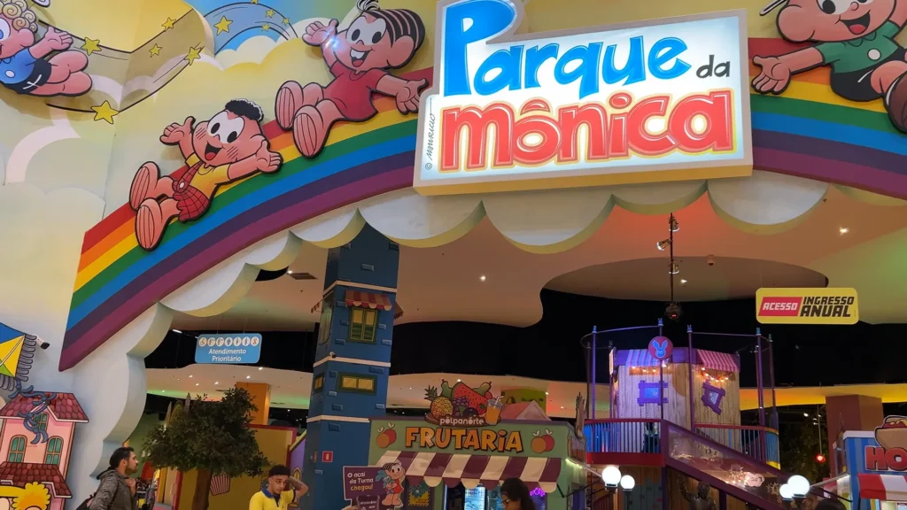 Entrada do parque da mônica, localizado em São Paulo.