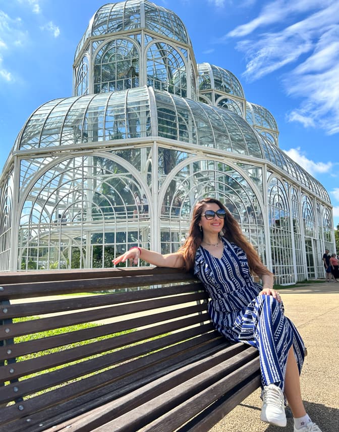 Estufa de vidro do Jardim Botânico de Curitiba