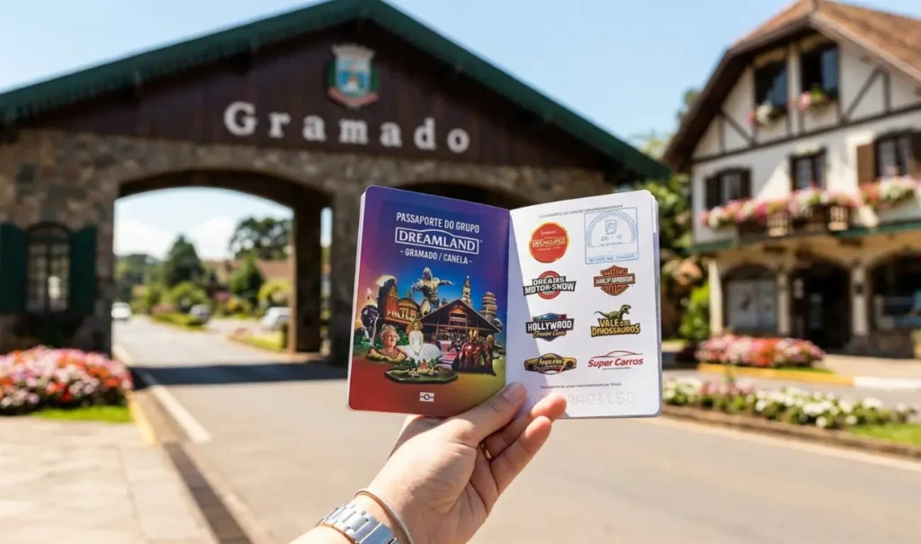 Passaporte do grupo Dreamland em Gramado
