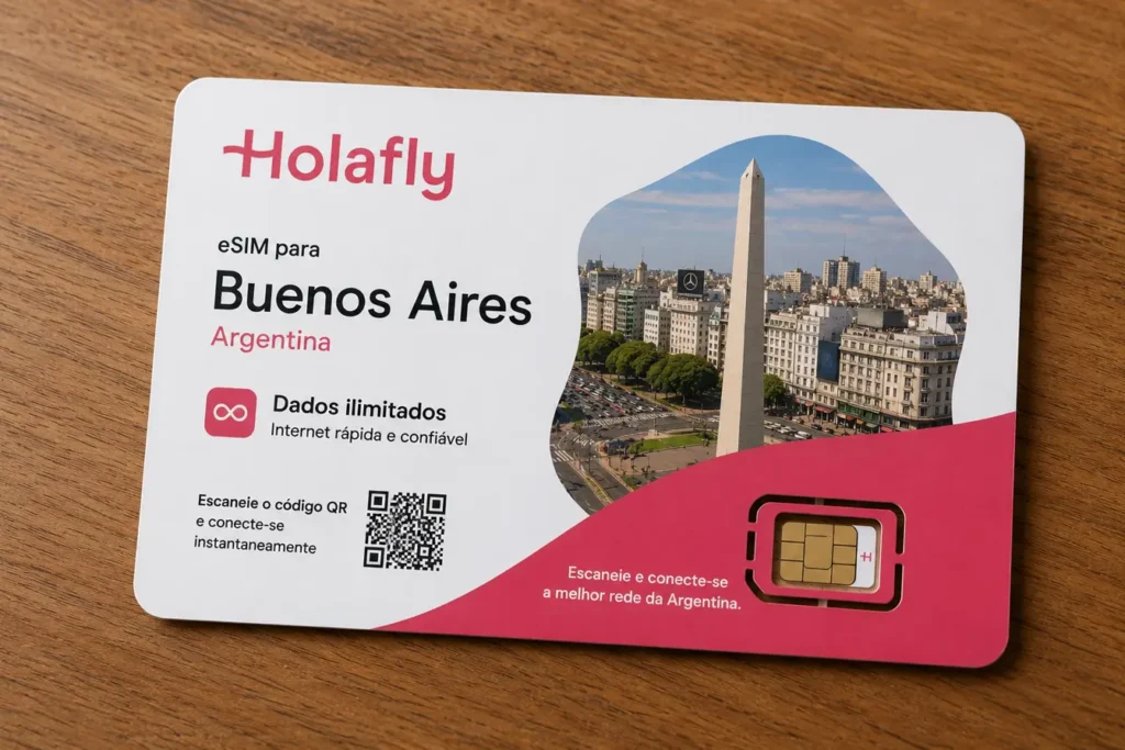 eSIM da Holafly para viagem à Argentina.