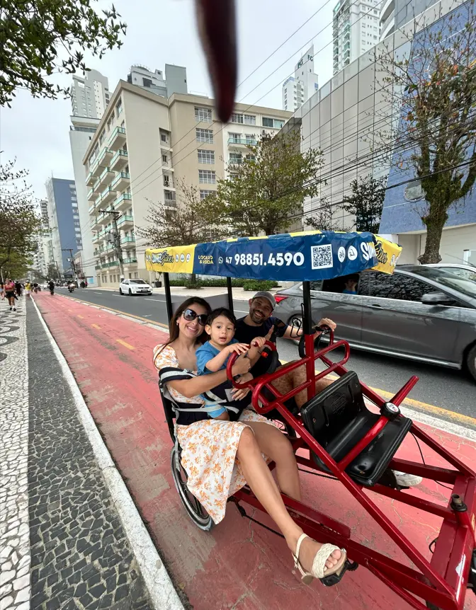 Triciclo alugado na Summer Bikes em Balneário Camboriú