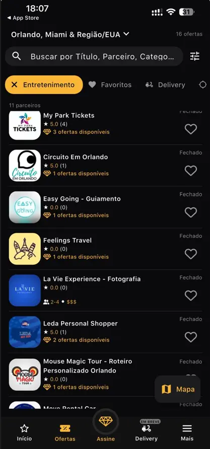 Categoria entretenimento do Prime Gourmet.