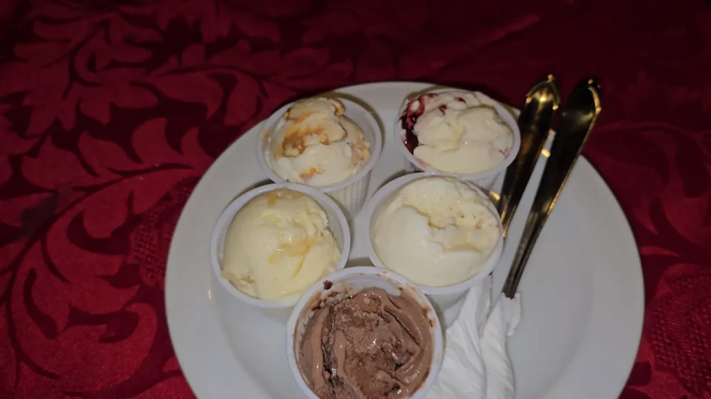 Gelato artesanal do Renatus Restaurante