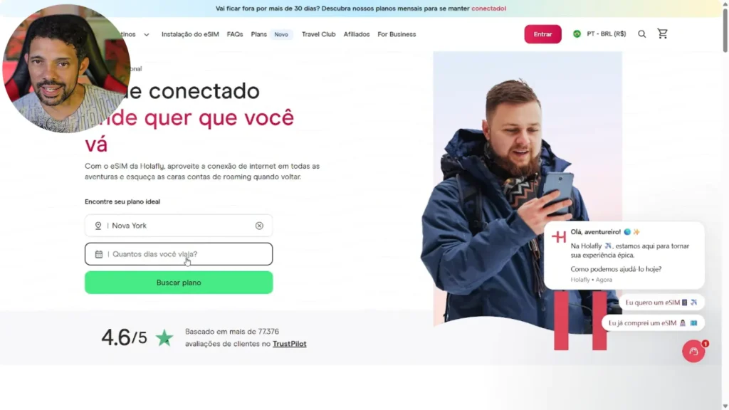 Seleção de Nova York no site da Holafly