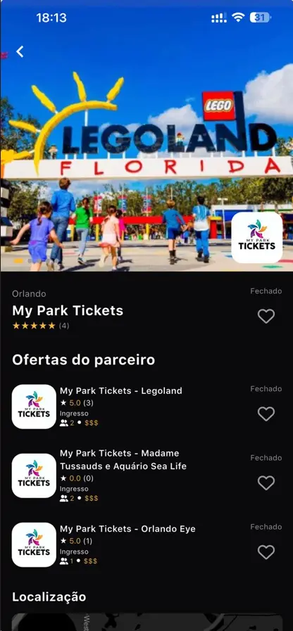 LEGOLAND e Busch Gardens participantes do Prime Gourmet.