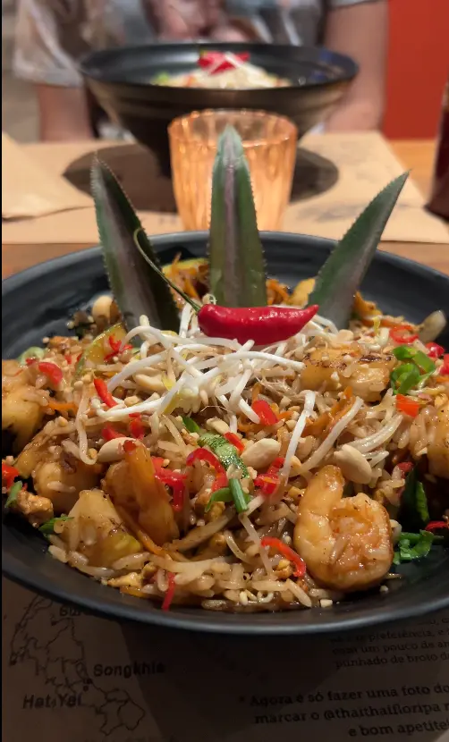 Pad Thai de camarão