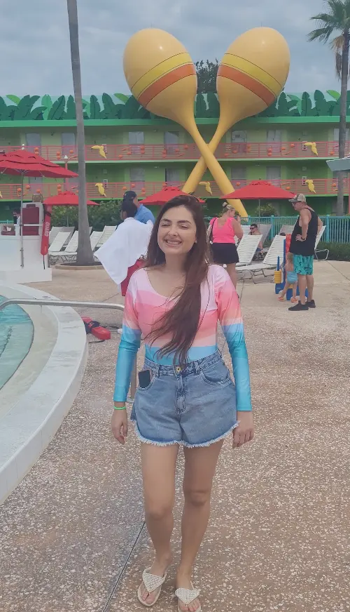 Pessoa hospedada em Resort da Disney durante viagem a Orlando